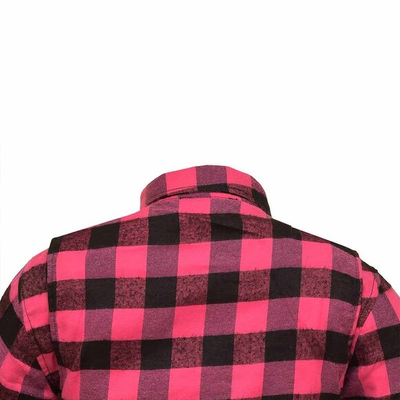RIDERACT® Classic Red Checkered Flannel Shirt for Women, Button-Down, Casual NEW - Picture 10 of 10